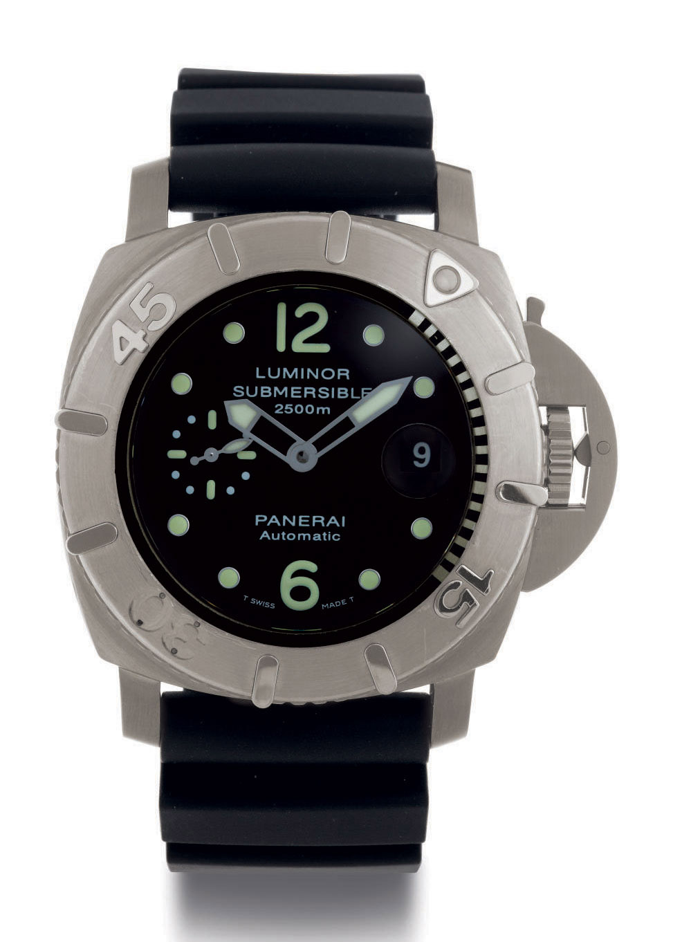 signed officine panerai, firenze 1860, luminor submersible 2500