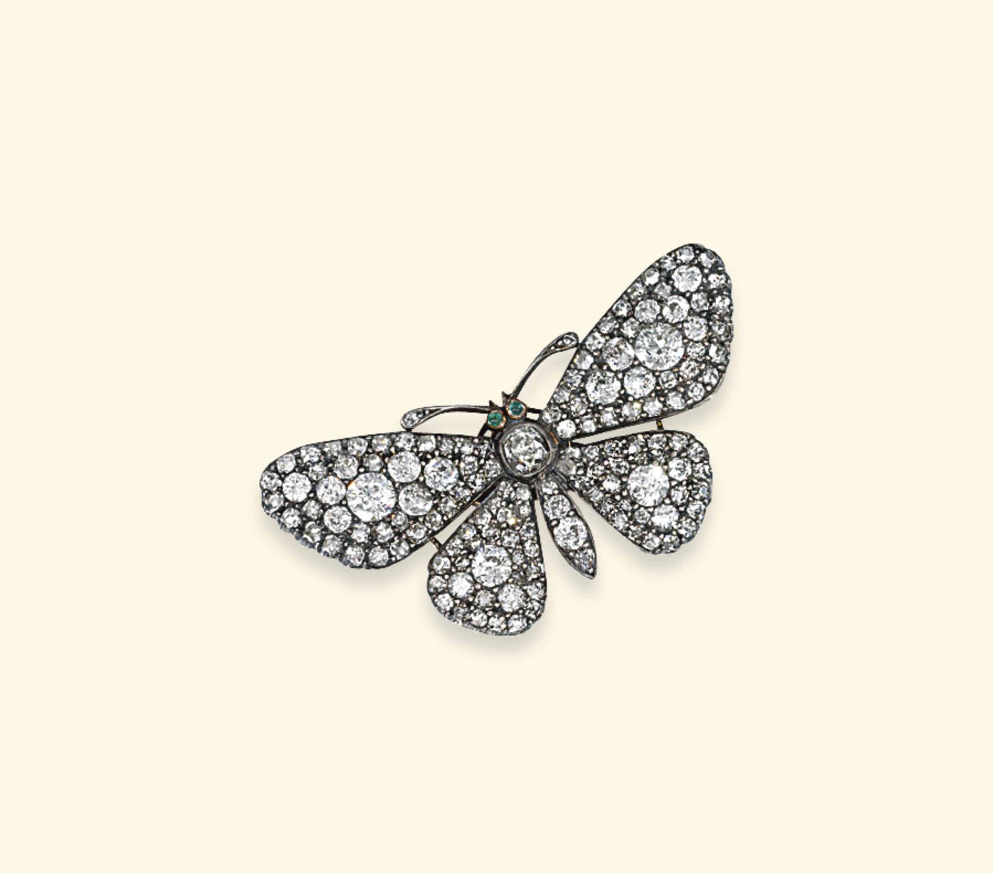 a 19th century diamond brooch