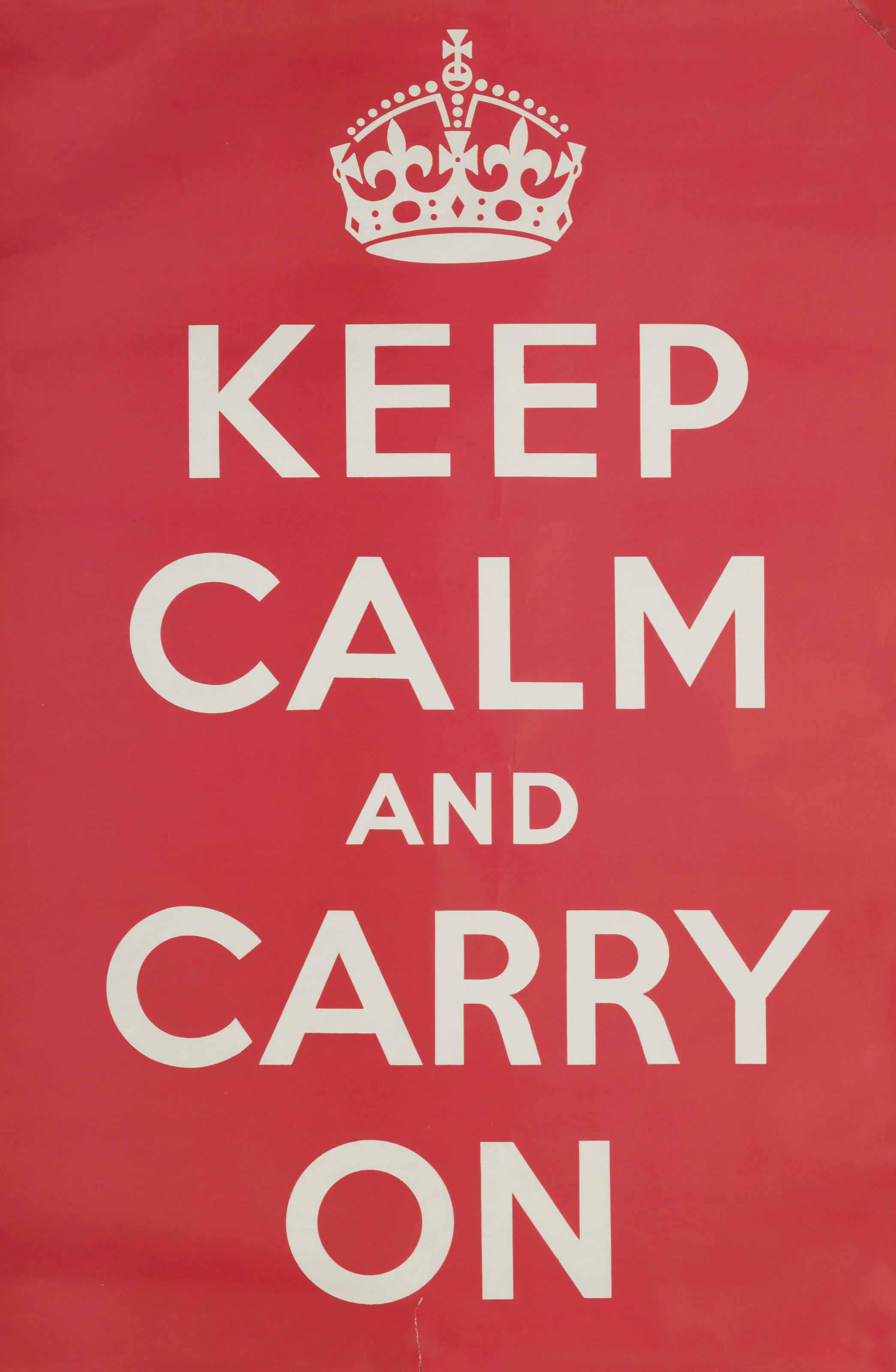 ministry of information keep calm and carry on christie's