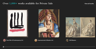 Private Sales Art View Header Module Image
