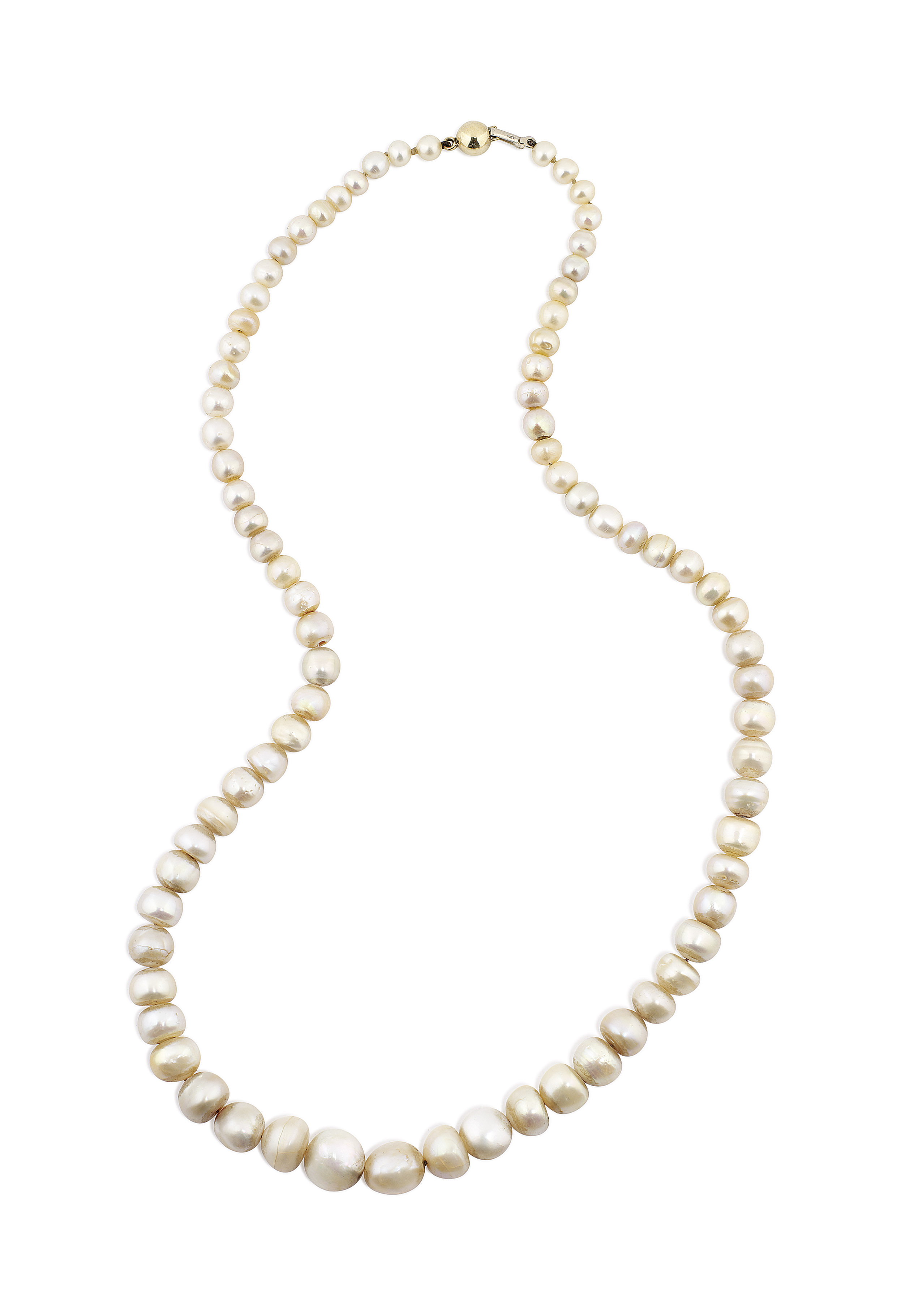 a natural pearl necklace