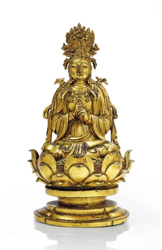 Rare Statue Du Bouddha Vairoca