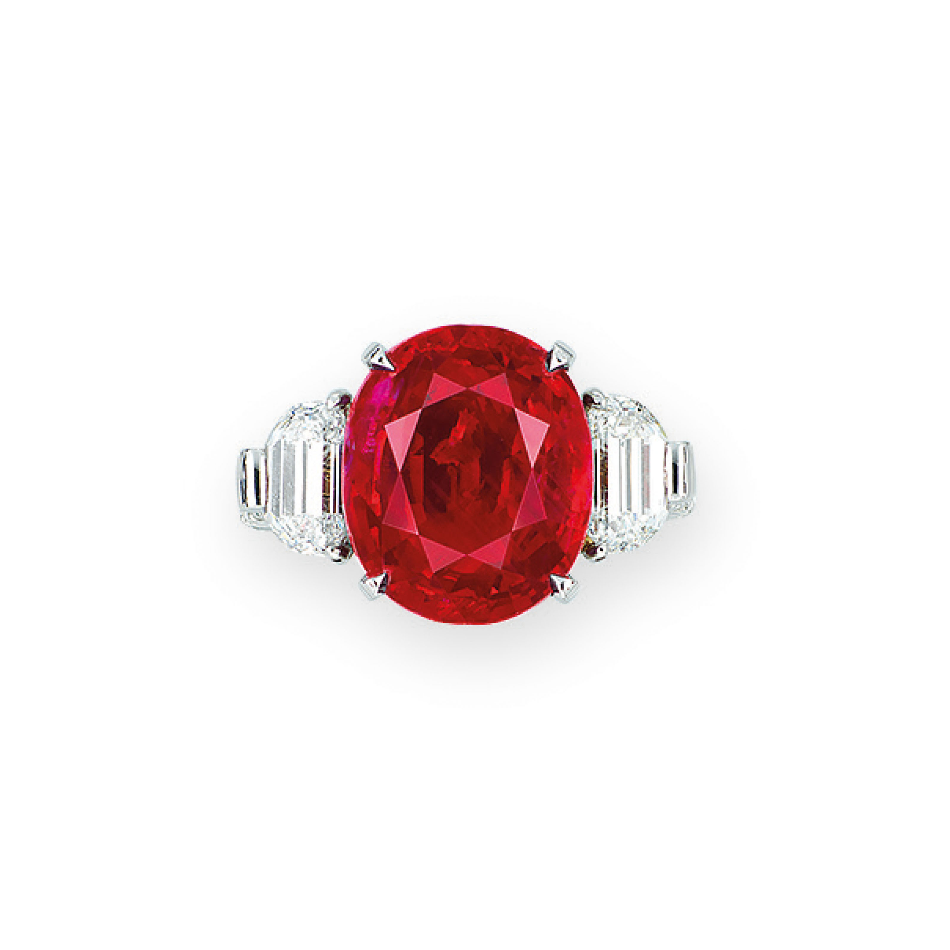 superb ruby and diamond ring